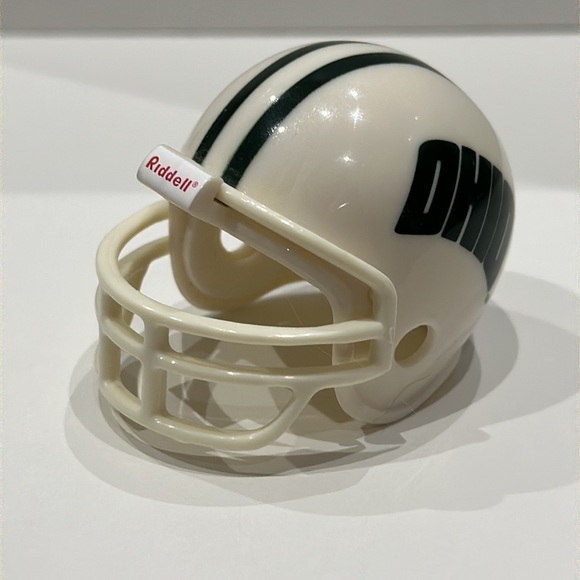 Ohio Bobcats NCAA Vintage Pocket Pro Mini Riddell Football Helmet - Picture 3 of 6